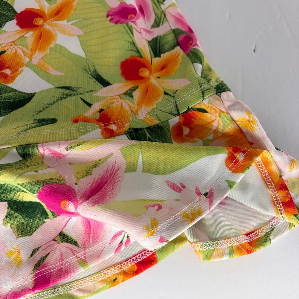 Tommy Bahama Everyday Active Tropical Floral Ruffle Skort Size XS - Picture 10 of 15